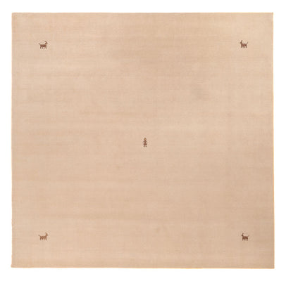 Gabbeh-matta - Softy kvadrat  - 250 x 250 cm - beige