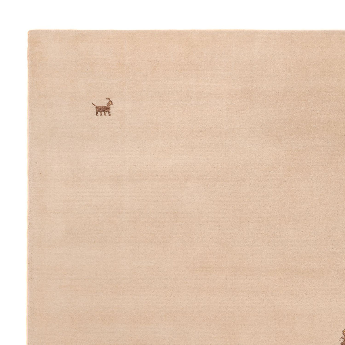 Gabbeh-matta - Softy kvadrat  - 250 x 250 cm - beige