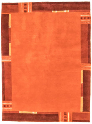 Nepal mattan - 239 x 173 cm - orange