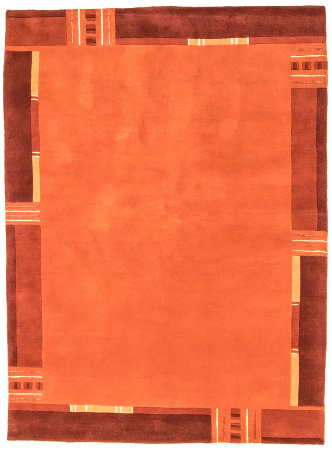 Nepal mattan - 239 x 173 cm - orange