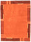 Nepal mattan - 239 x 173 cm - orange
