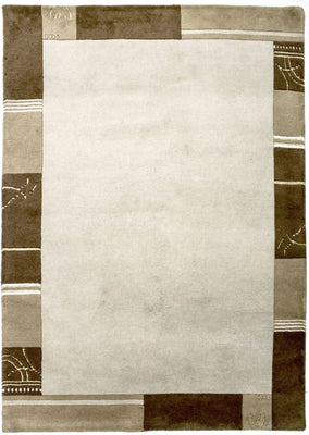Nepal mattan - 197 x 143 cm - beige