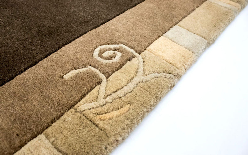 Nepal mattan - 197 x 143 cm - brun