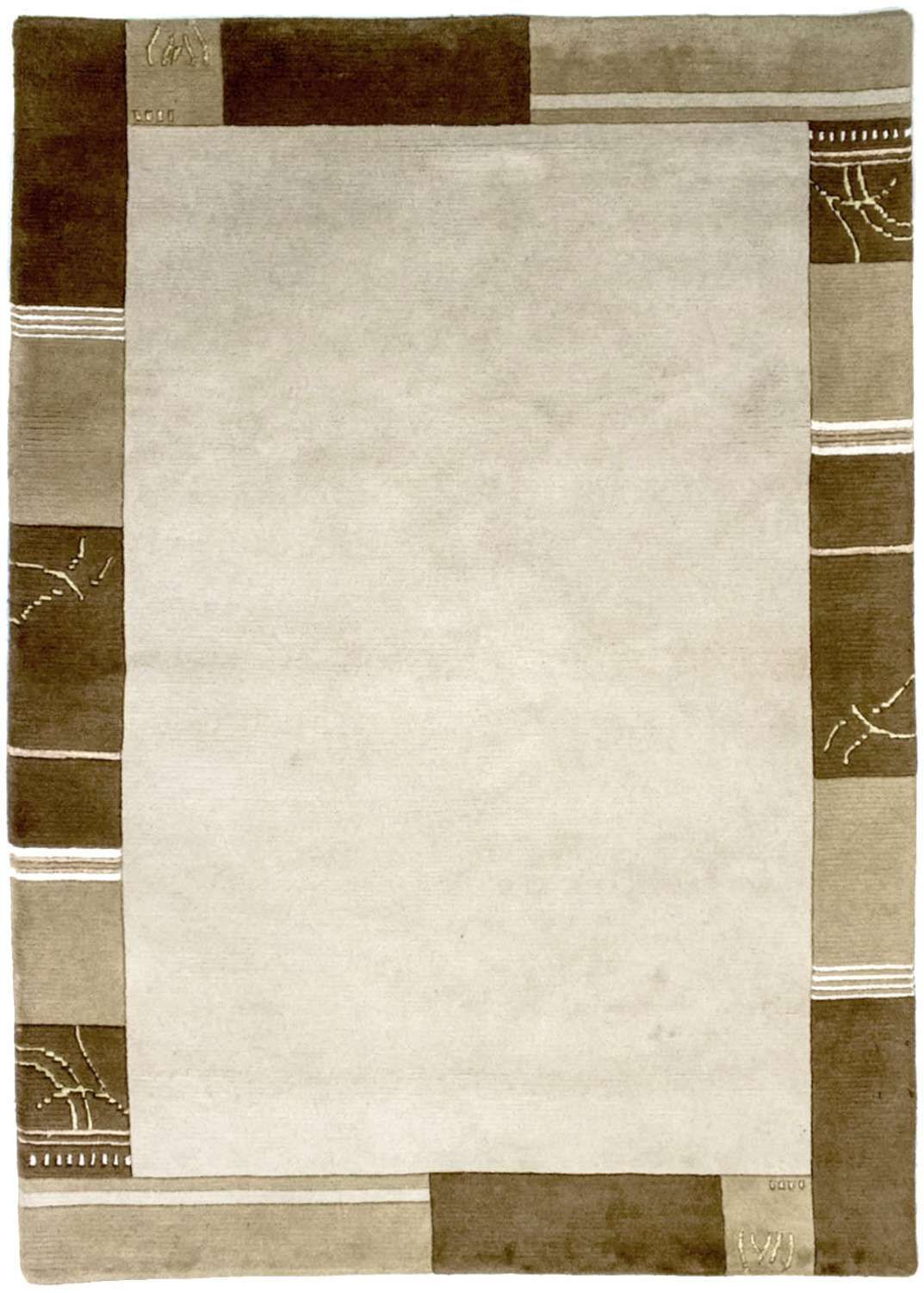 Nepal mattan - 195 x 144 cm - beige
