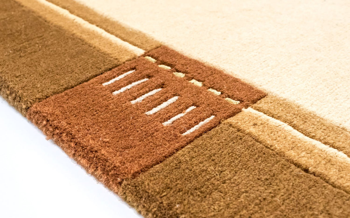 Nepal mattan - 197 x 144 cm - beige