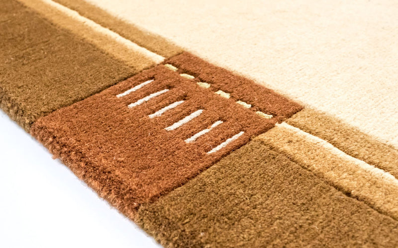 Nepal mattan - 197 x 144 cm - beige