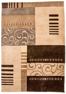 Nepal mattan - 197 x 144 cm - flerfärgad