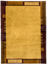 Nepal mattan - 193 x 143 cm - guld