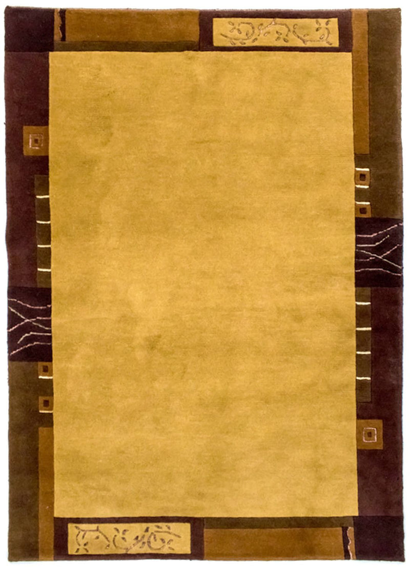 Nepal mattan - 193 x 143 cm - guld