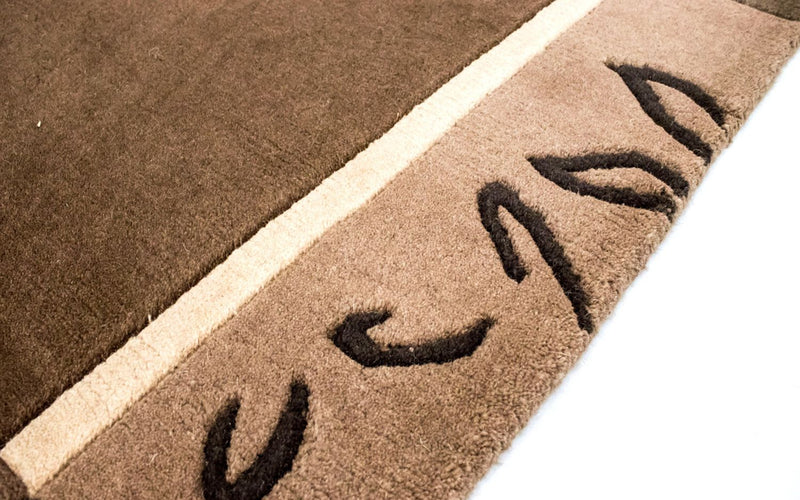 Nepal mattan - 199 x 144 cm - brun