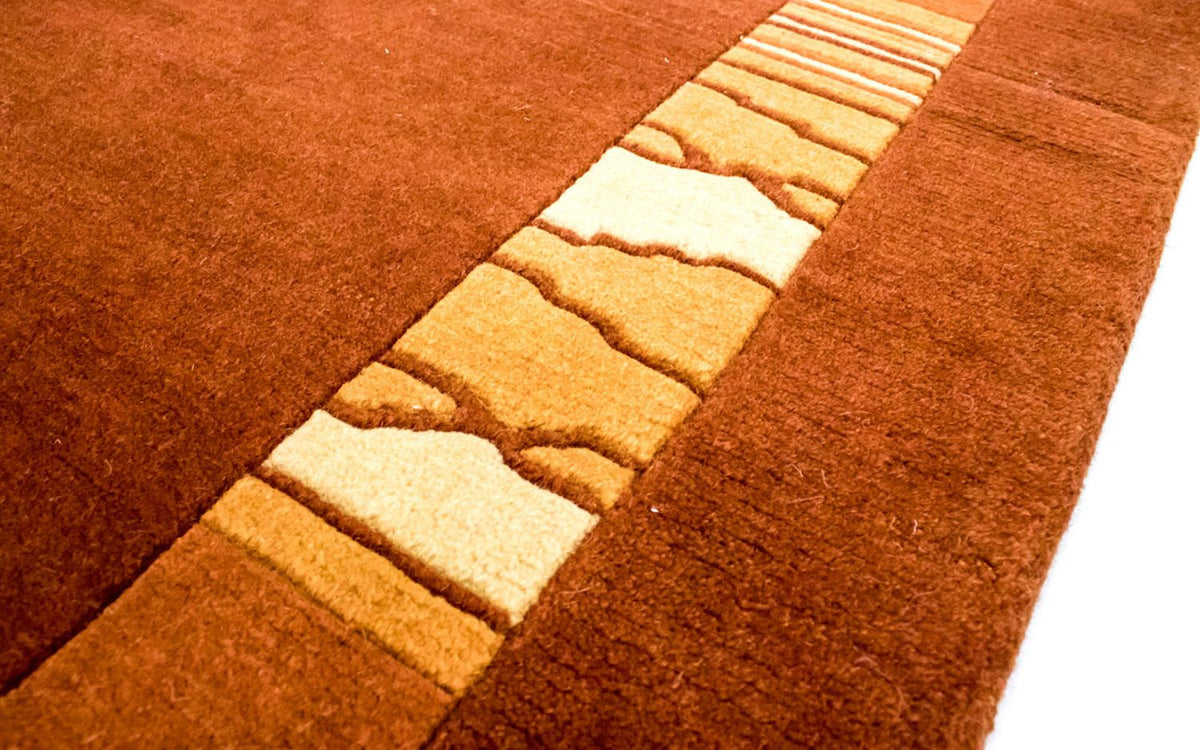 Nepal mattan - 200 x 144 cm - brun