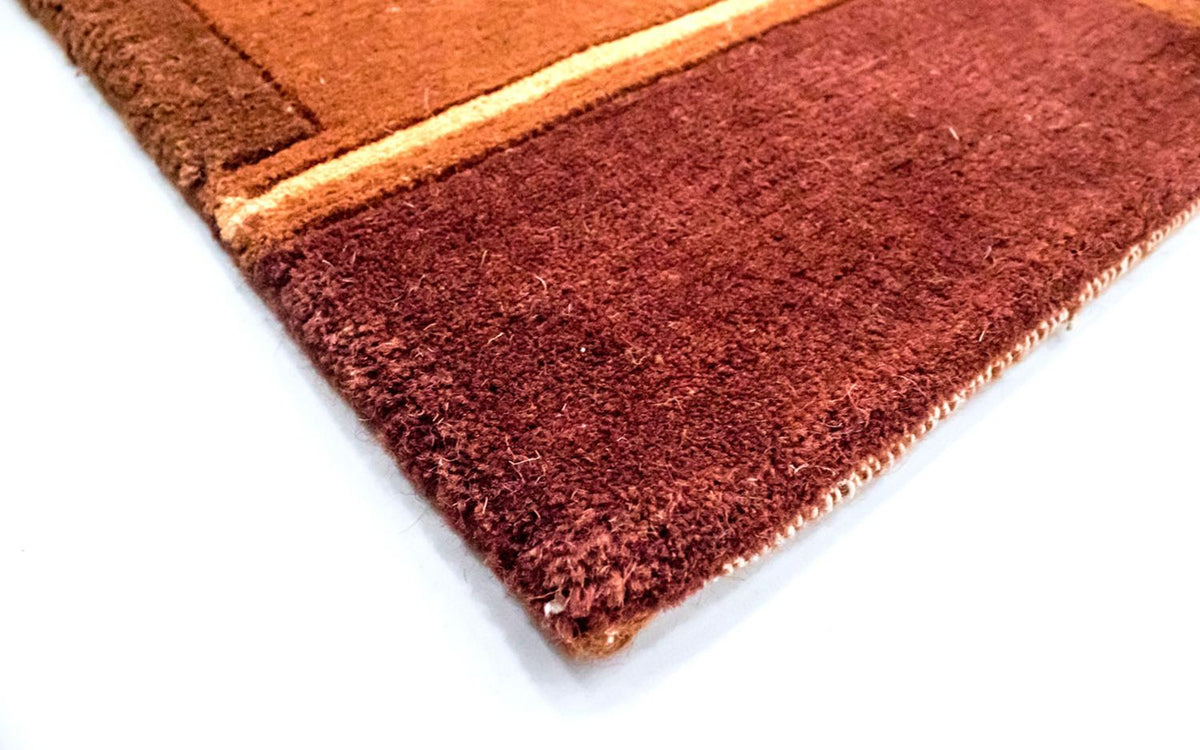 Nepal mattan - 201 x 146 cm - orange