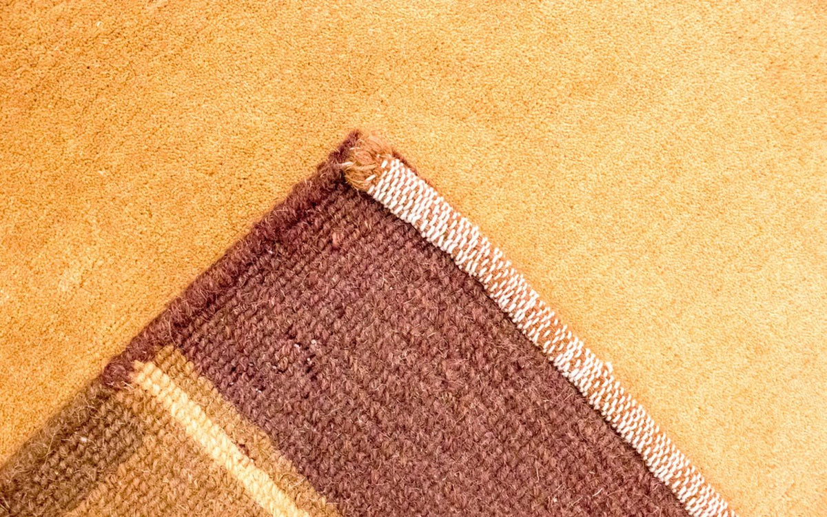 Nepal mattan - 201 x 146 cm - orange