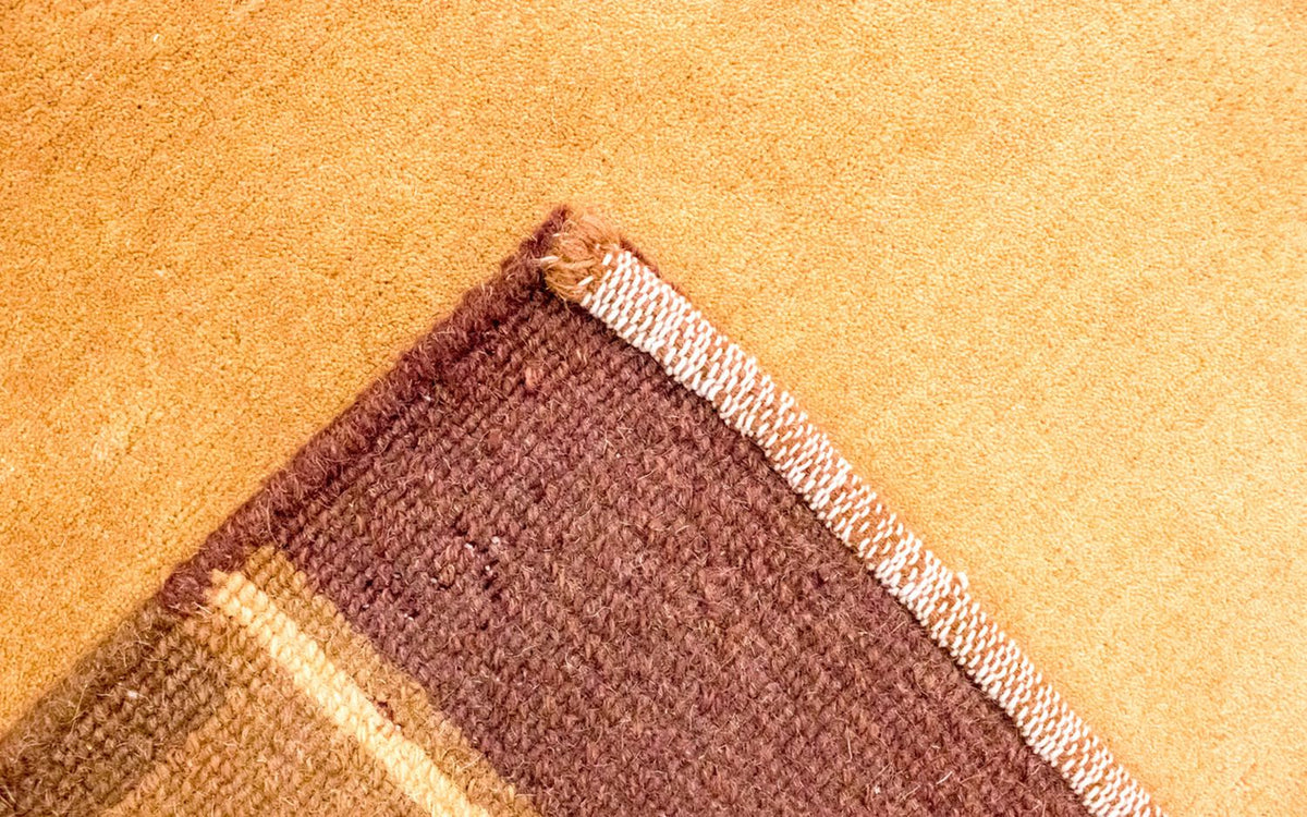 Nepal mattan - 201 x 146 cm - orange