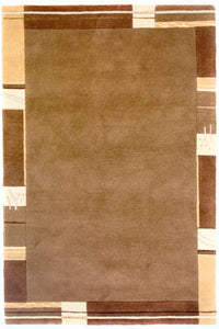 Nepal mattan - 181 x 122 cm - brun