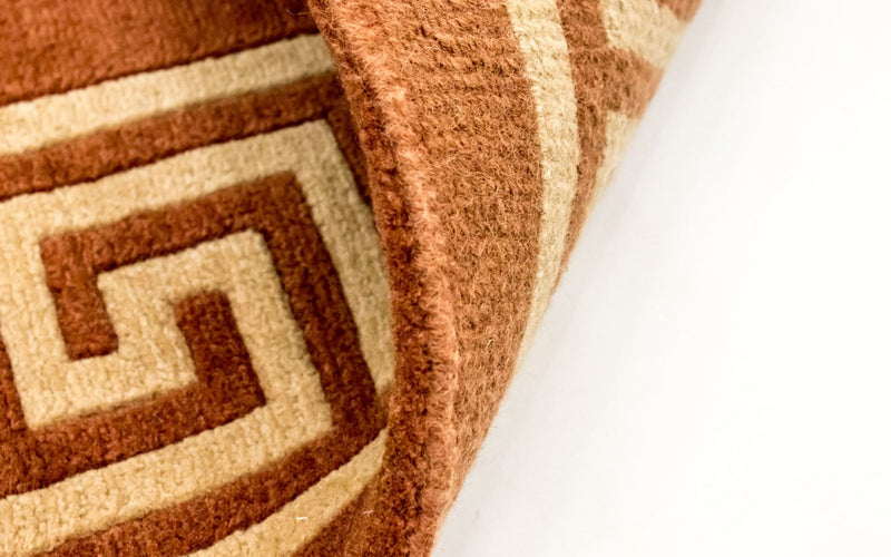 Nepal mattan - 239 x 171 cm - brun