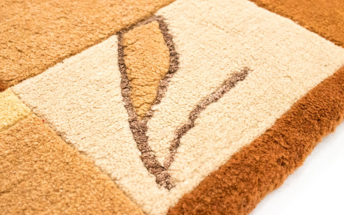 Nepal mattan - 240 x 174 cm - orange