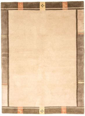Nepal mattan - 242 x 175 cm - beige