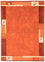 Nepal mattan - 242 x 173 cm - orange
