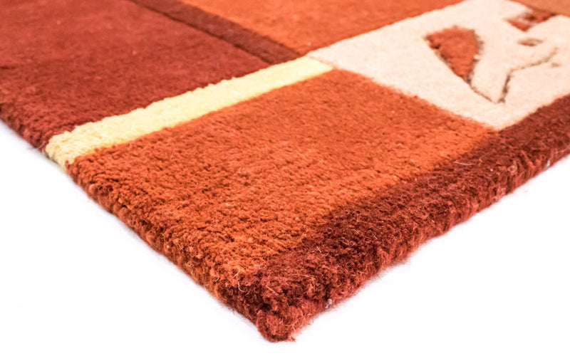 Nepal mattan - 242 x 173 cm - orange