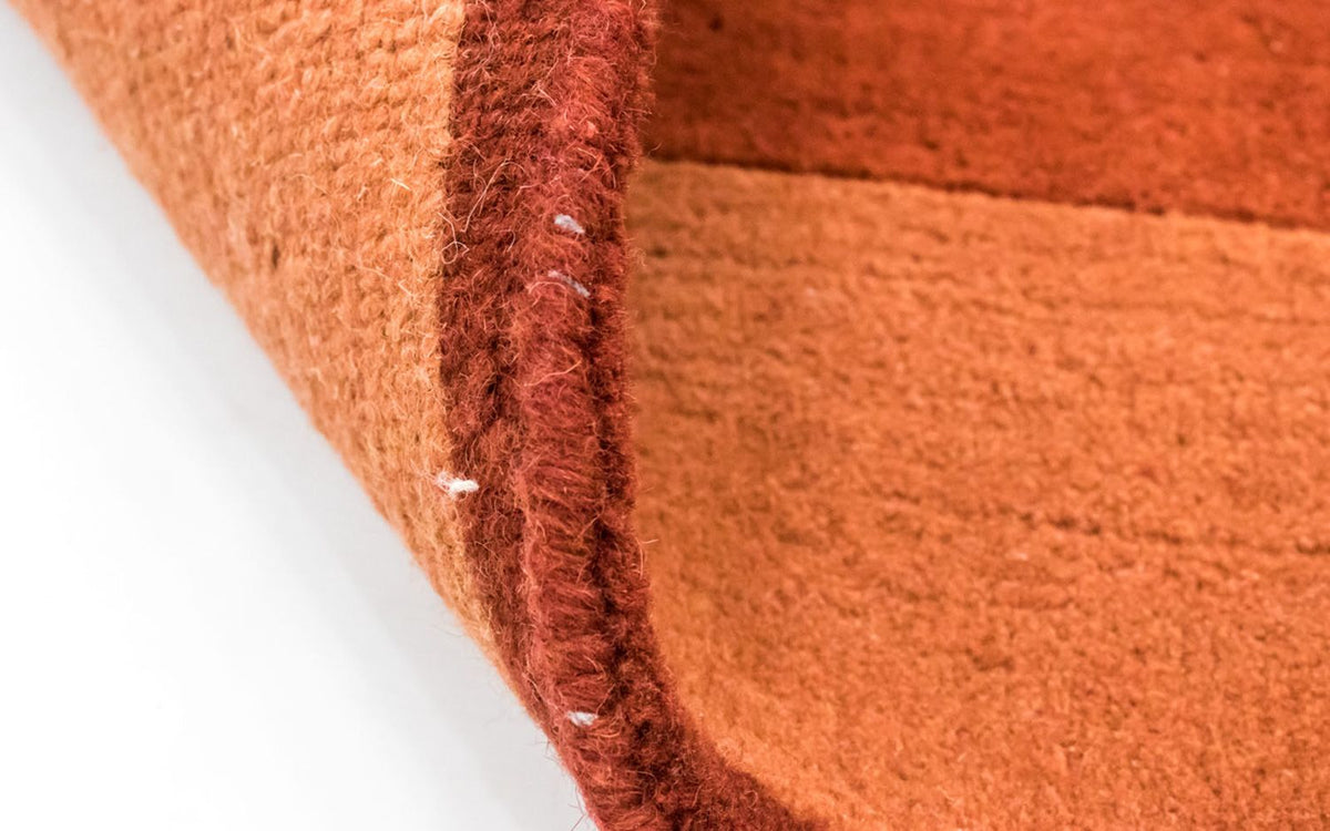 Nepal mattan - 242 x 173 cm - orange