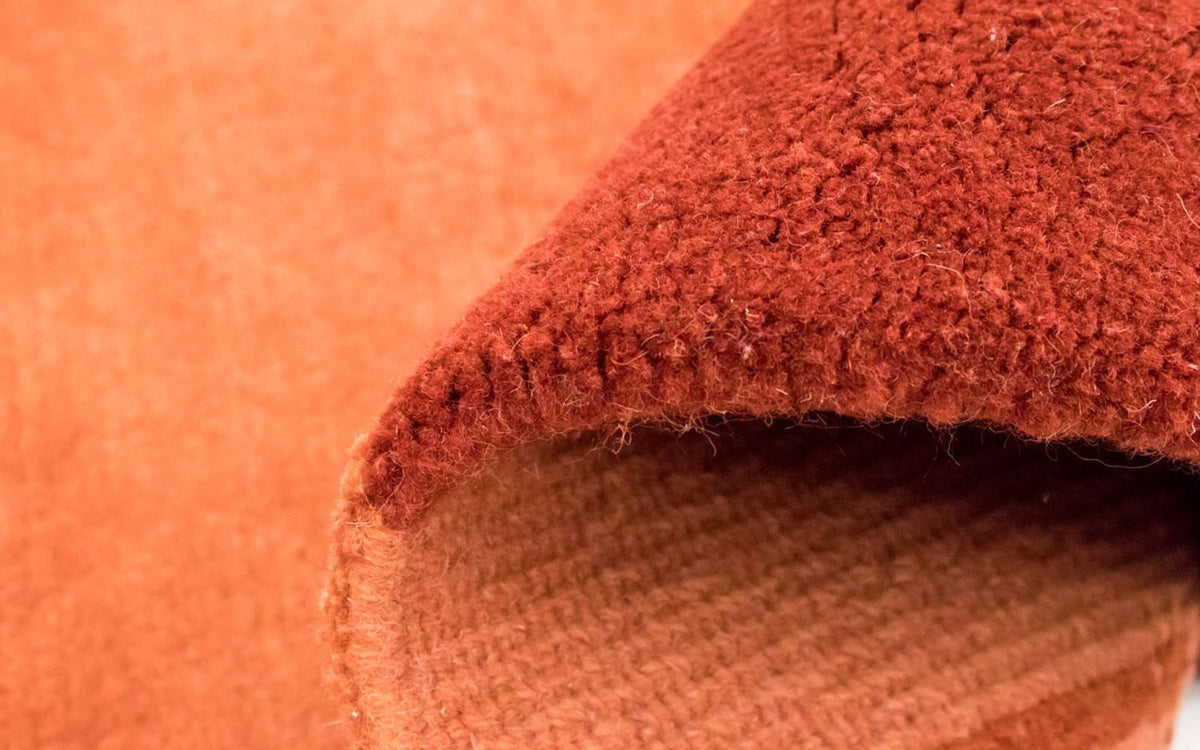 Nepal mattan - 238 x 170 cm - orange