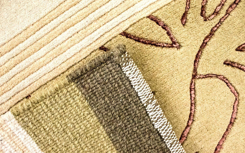 Nepal mattan - 199 x 140 cm - beige