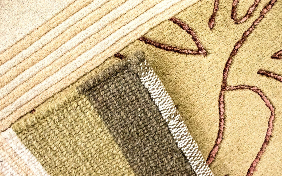 Nepal mattan - 199 x 140 cm - beige