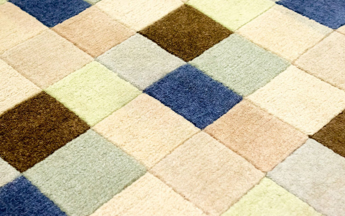 Nepal mattan - 227 x 156 cm - färgad