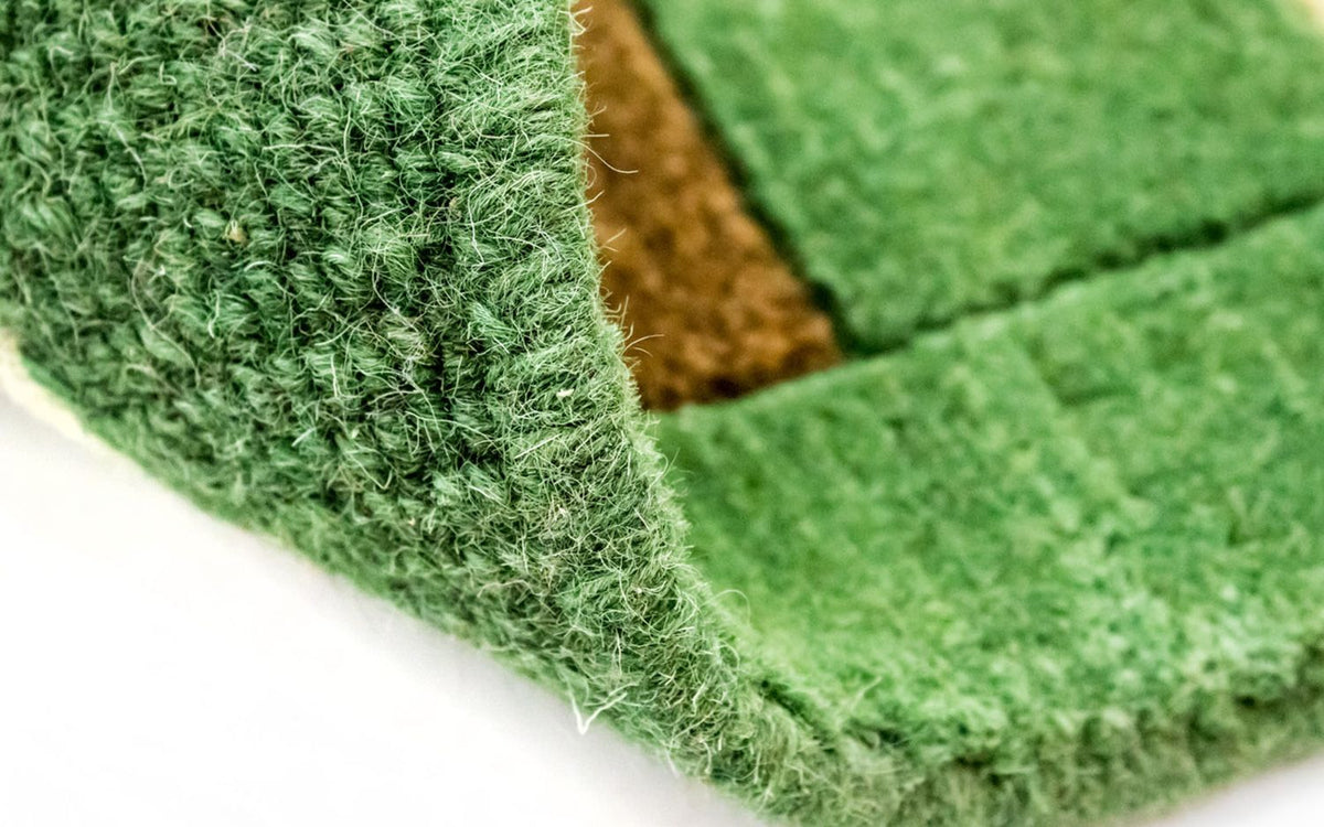 Nepal mattan - 225 x 161 cm - grön