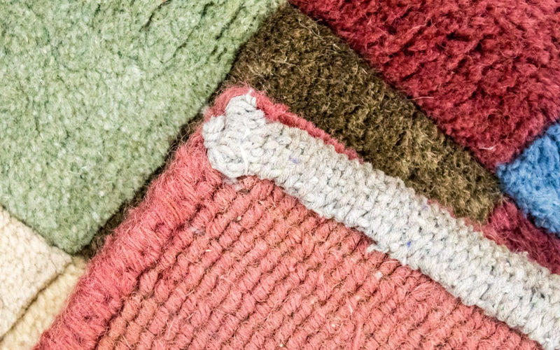 Nepal mattan - 225 x 160 cm - färgad