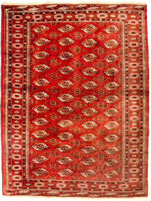 Afghansk matta - Bukhara - 229 x 174 cm - röd