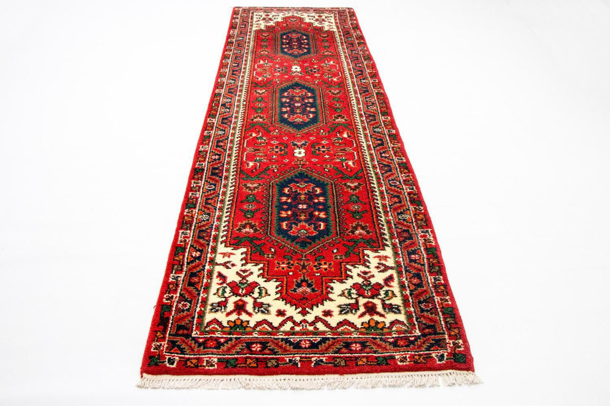 Runner Oriental Carpet - 334 x 89 cm - röd