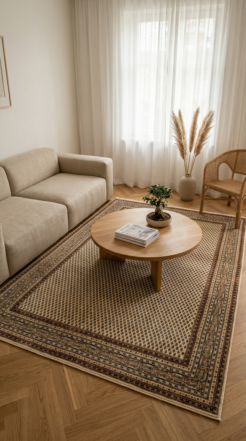 Persisk matta - Mir - 244 x 170 cm - beige