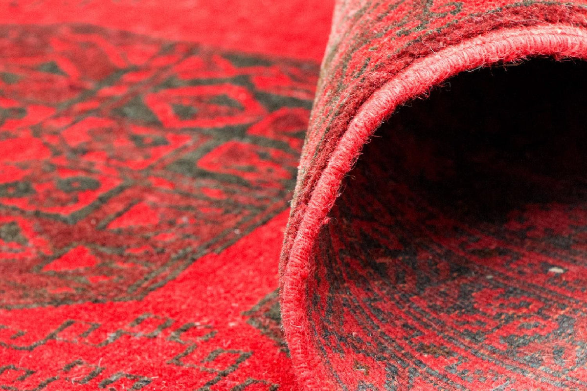 Afghansk matta - Bukhara - 292 x 203 cm - röd