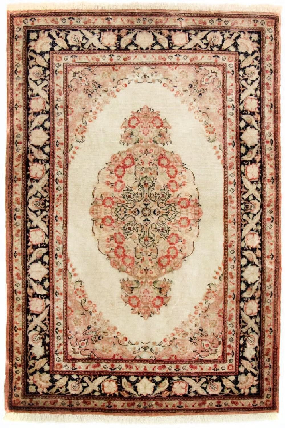 Silk Carpet - Ghom Silk - Premium - 120 x 70 cm - beige