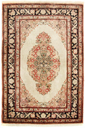 Silk Carpet - Ghom Silk - Premium - 120 x 70 cm - beige