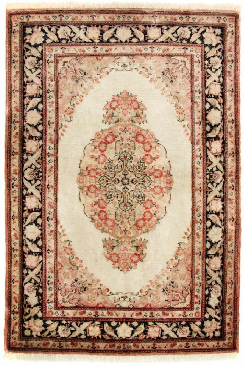 Silk Carpet - Ghom Silk - Premium - 120 x 70 cm - beige