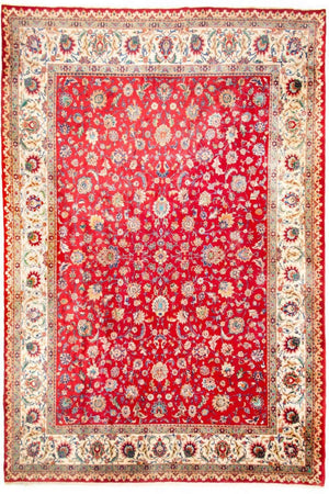 Persisk matta - Tabriz - 410 x 212 cm - röd