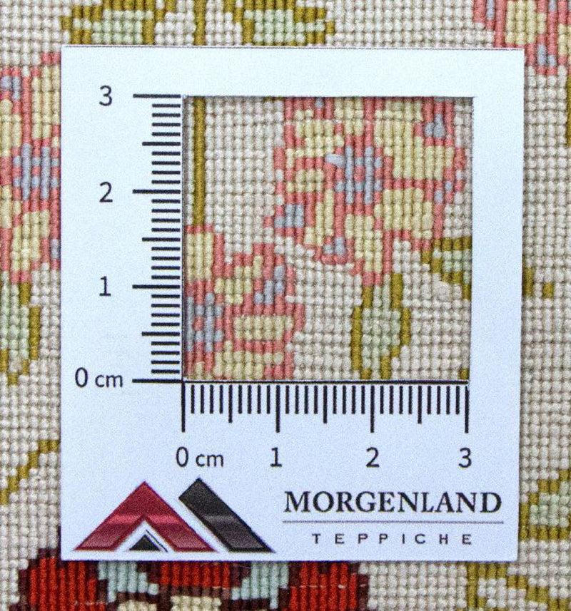 Sidenmatta - Hereke Silk - Premium - 100 x 64 cm - beige