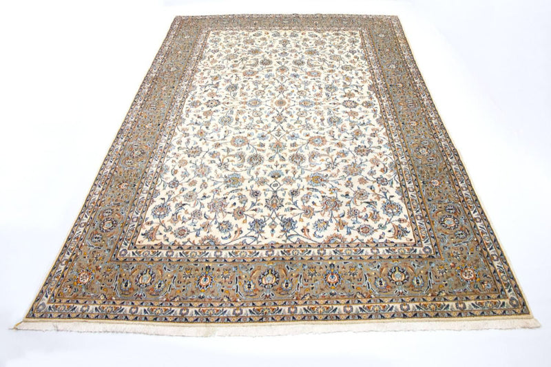 Persiska mattor - Keshan - 413 x 307 cm - beige