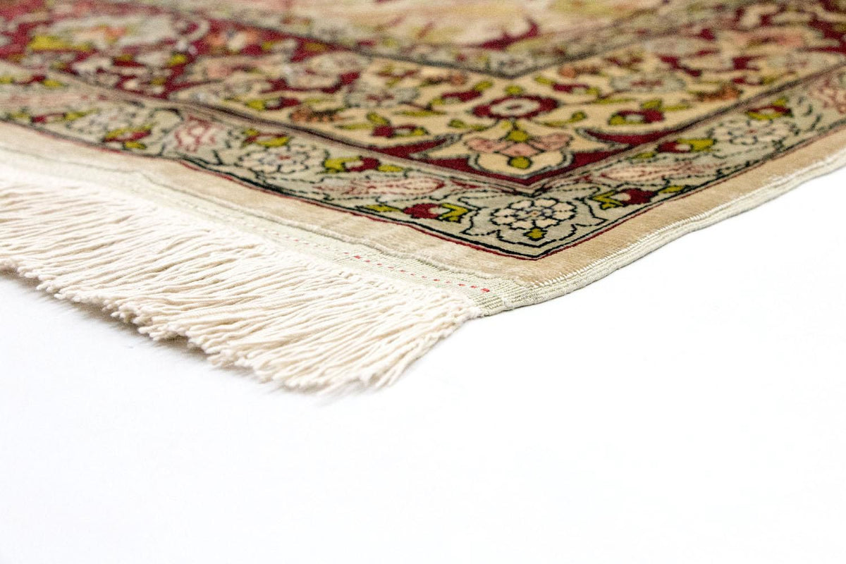 Sidenmatta - Hereke Silk - Premium - 150 x 92 cm - beige