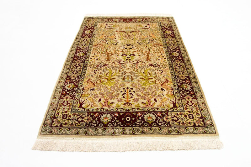 Sidenmatta - Hereke Silk - Premium - 150 x 92 cm - beige