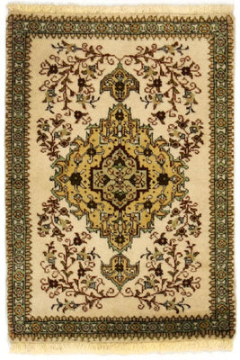 Persisk matta - Tabriz - 87 x 62 cm - beige