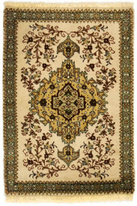 Persisk matta - Tabriz - 87 x 62 cm - beige