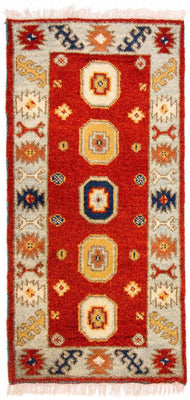 Oriental Carpet - 125 x 64 cm - röd