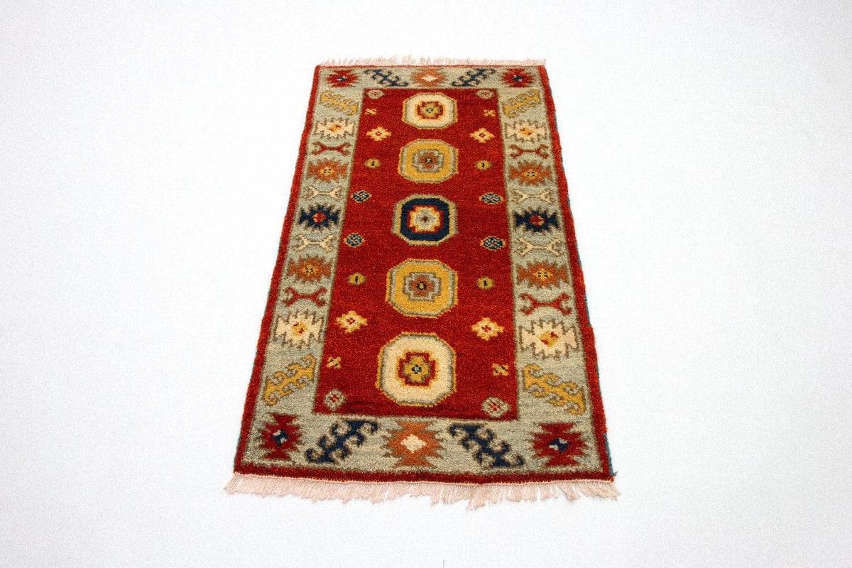 Oriental Carpet - 125 x 64 cm - röd