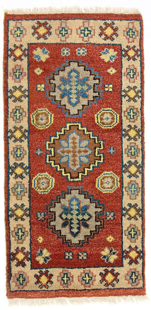Oriental Carpet - 124 x 63 cm - röd
