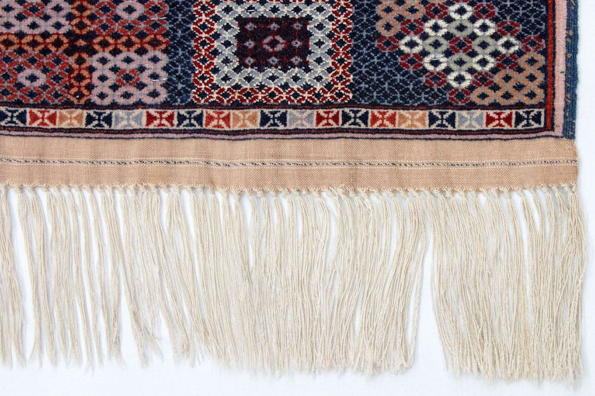 Afghansk matta - 140 x 120 cm - rosa