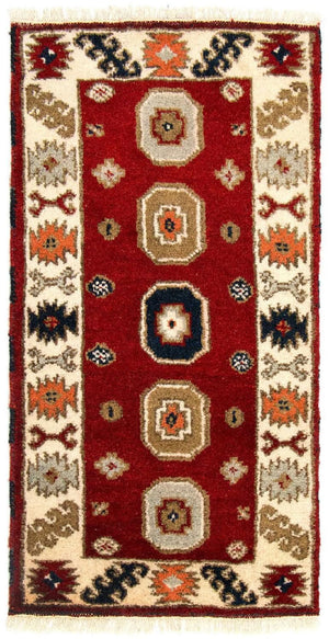 Oriental Carpet - 117 x 64 cm - röd